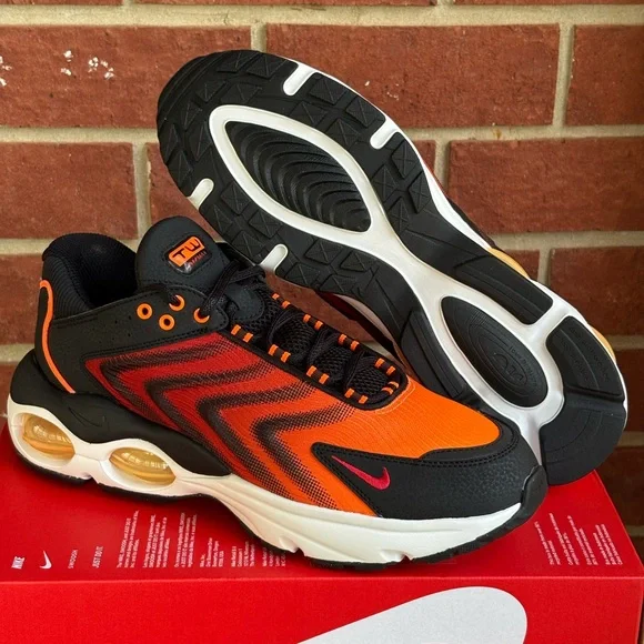 New Nike Air Max TW SE Total Orange Red Black Mens Sneakers Retro Athletic Shoes - Picture 3 of 16
